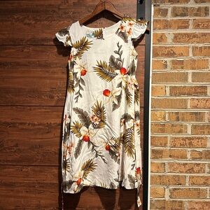 Two Palms Orchid White Hawaiian Dress size 14 (box 12)